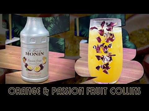 Orange & Passion Fruit Collins (September Cocktail Club Recipe 3)