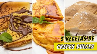 Recetas de CREPES DULCES: 3 formas de prepararlos con Eva y Karlos Arguiñano by Hogarmania 2,688 views 3 weeks ago 10 minutes, 36 seconds