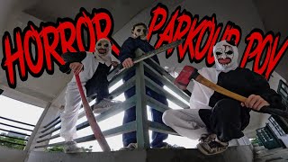 ESCAPE KILLER REAL LIFE FULL PART ( HORROR PARKOUR POV )