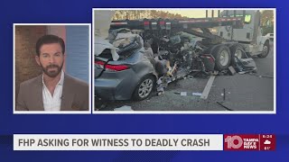 Florida Highway Patrol asks for witnesses in deadly I-75 crash