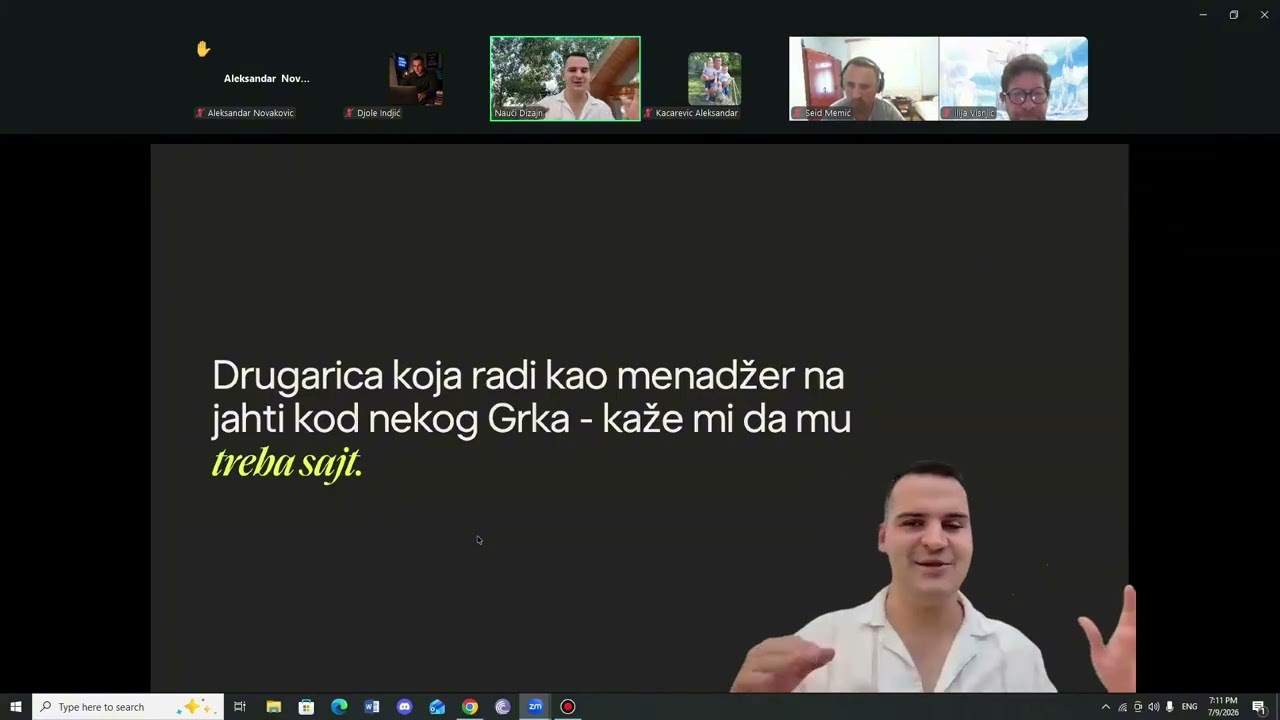 Webinar snimak - AI dizajnira, ti zarađuješ