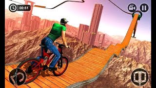 review game sepeda dengan rintangan tersulit Mustahil Sepeda BMX Stunts screenshot 1