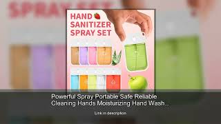Powerful Spray Portable Safe Reliable Cleaning Hands Moisturizing Hand Washing Spray Nourishing