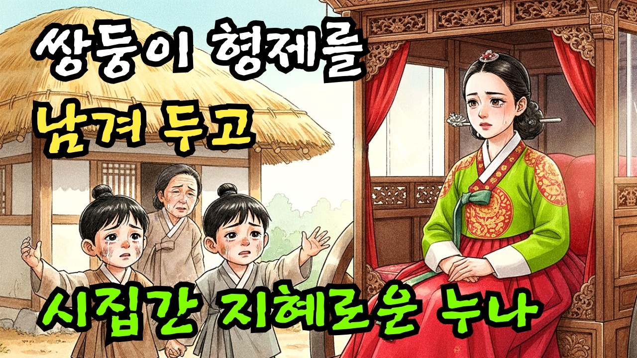 쌍둥이 형제와 엄마를 남기고 시집간 누나의 지혜로운 선택