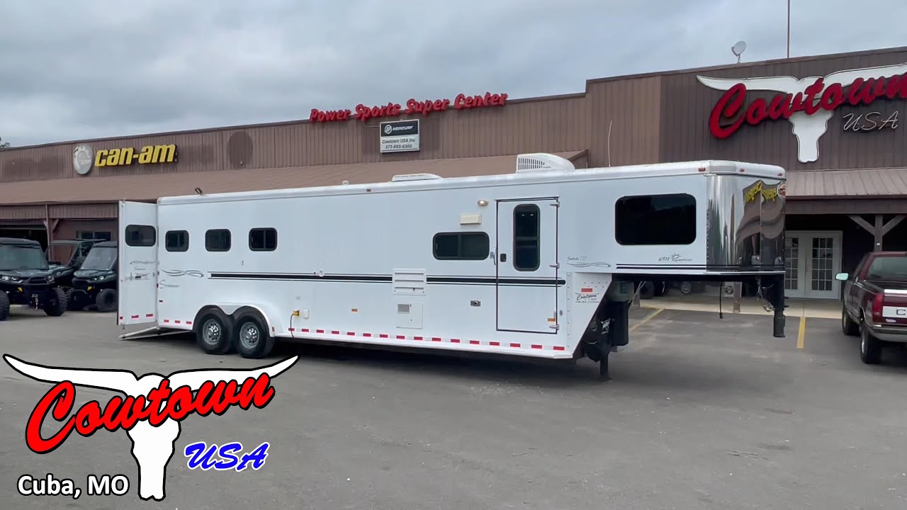 2006 Sundowner 7312 3Horse Trailer with Living Quarters and SlideOut