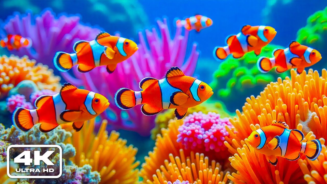 The Best 4K Aquarium - Explore the Stunning World of Sea Jellyfish and Beautiful Coral Reef Fish. #2