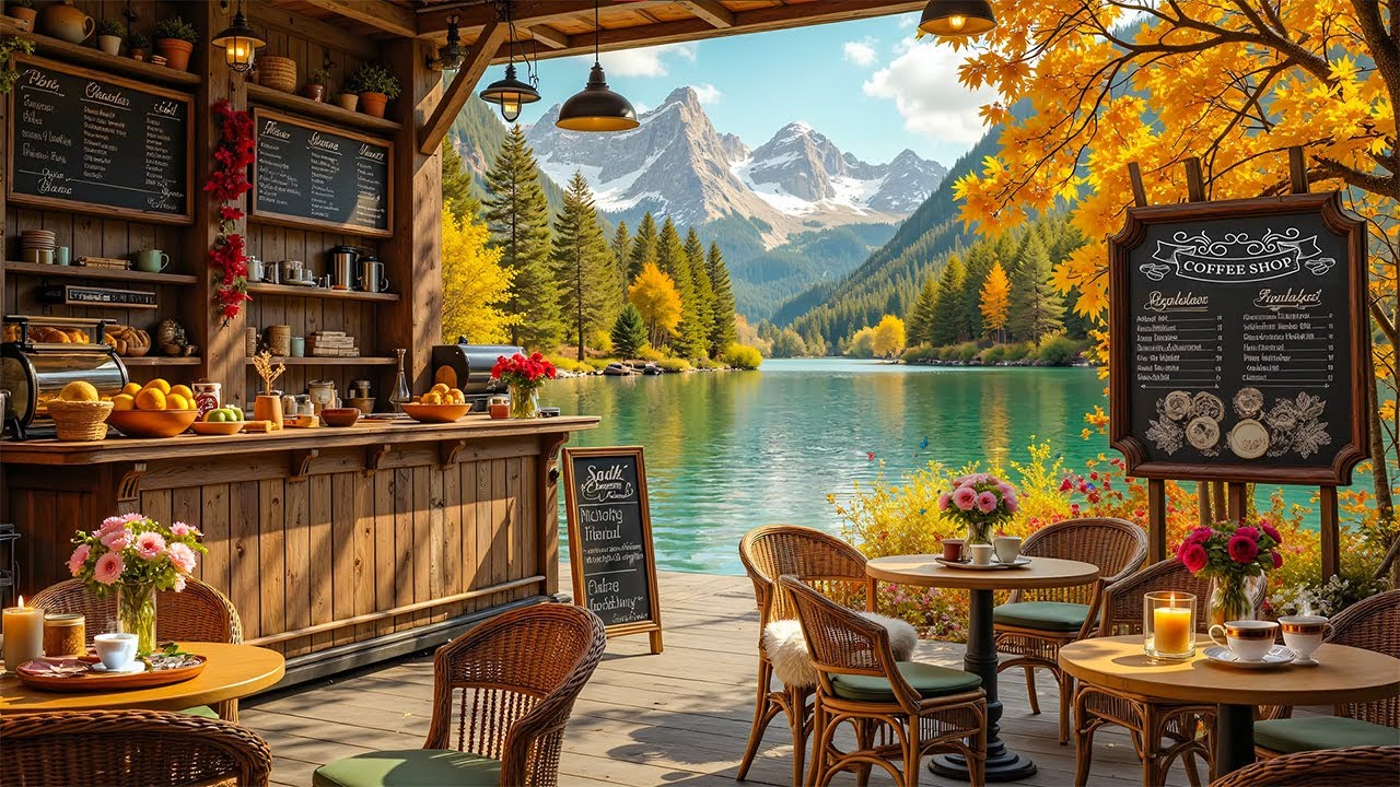 Relaxing Summer Morning Jazz - Gentle Coffee Shop Ambience in the Warm Weather of July