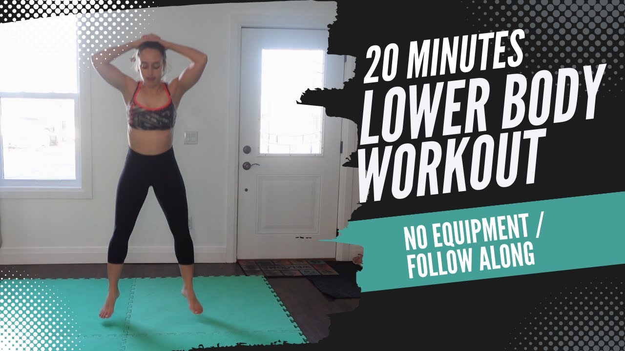 WORKOUT WITH ME! 20 MIN LEG WORKOUT | FOLLOW ALONG, NO EQUIPMENT - YouTube