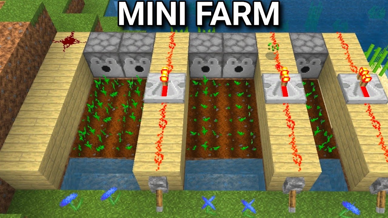My First Farm In Minecraft - YouTube