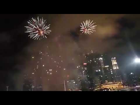 Fireworks, Chinese New Year 2019 Eve, Singapore