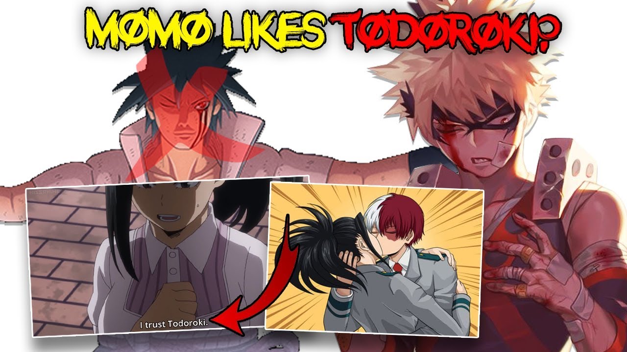 boku no hero todoroki and momo