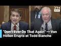 “Don’t Ever Do That" Van Hollen and Todd Blanche Trade Accusations in Heated Senate Hearing | AC1G