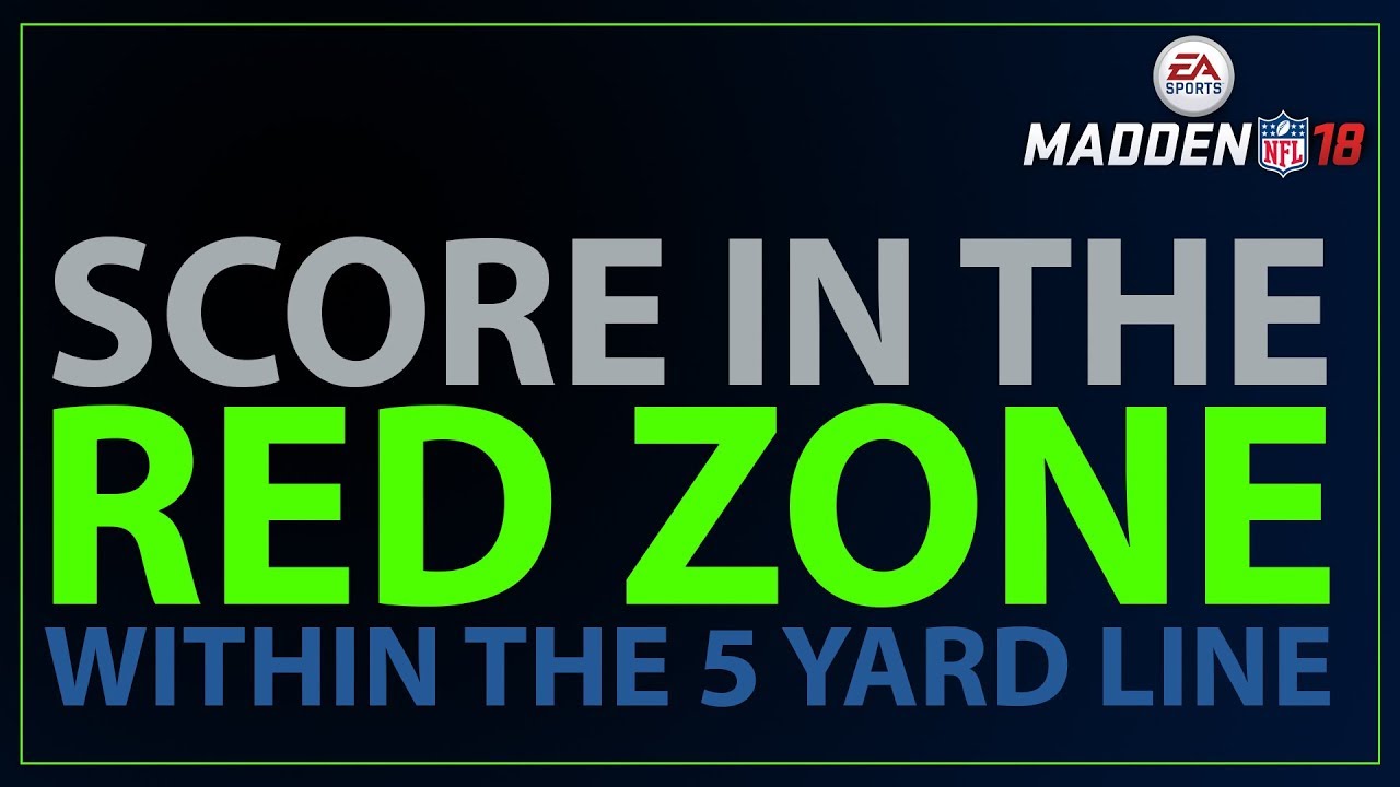 Madden 18 BEST PASSING PLAY in the RED ZONE - Easily Score From Within the FIVE YARD LINE