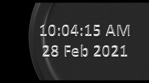 MatsClock 280071 - Free Digital Clock for PowerPoint Presentation Slides