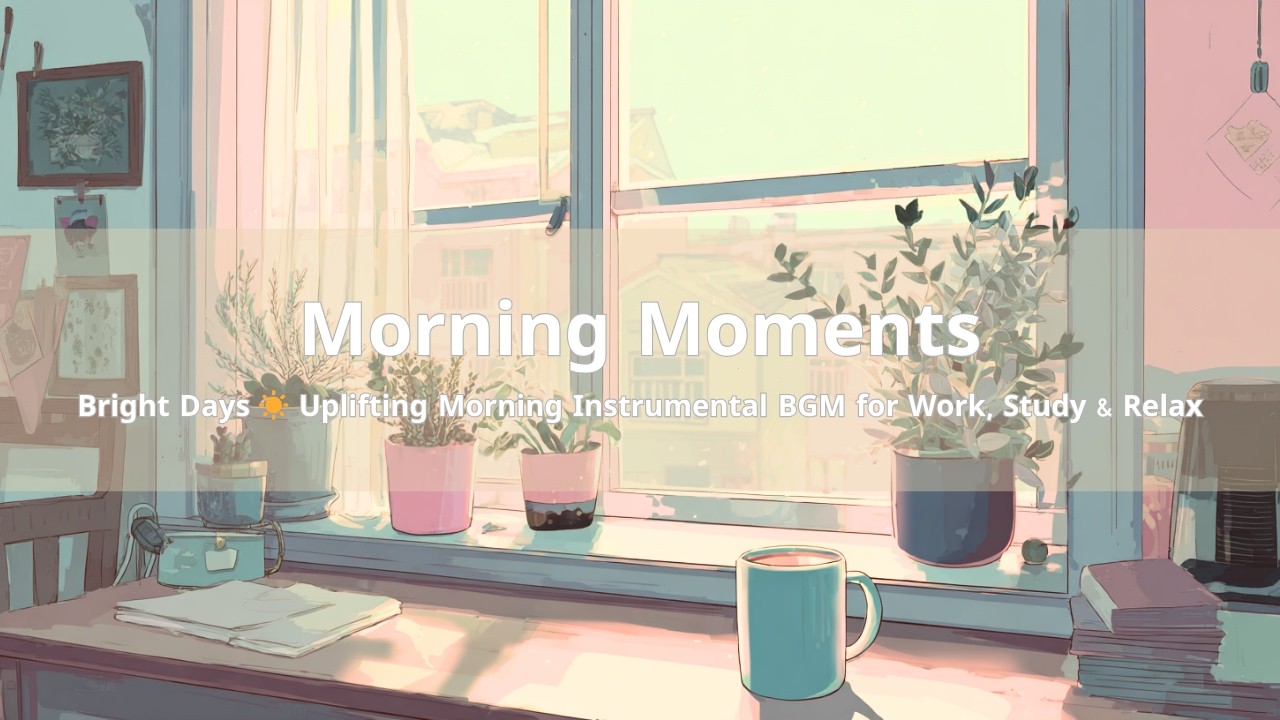 Morning Moments – Bright Days ☀️ | Uplifting Morning Instrumental BGM for Work, Study & Relax