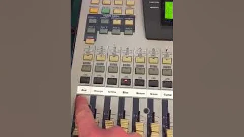 Setting up Yamaha 01v mixer console