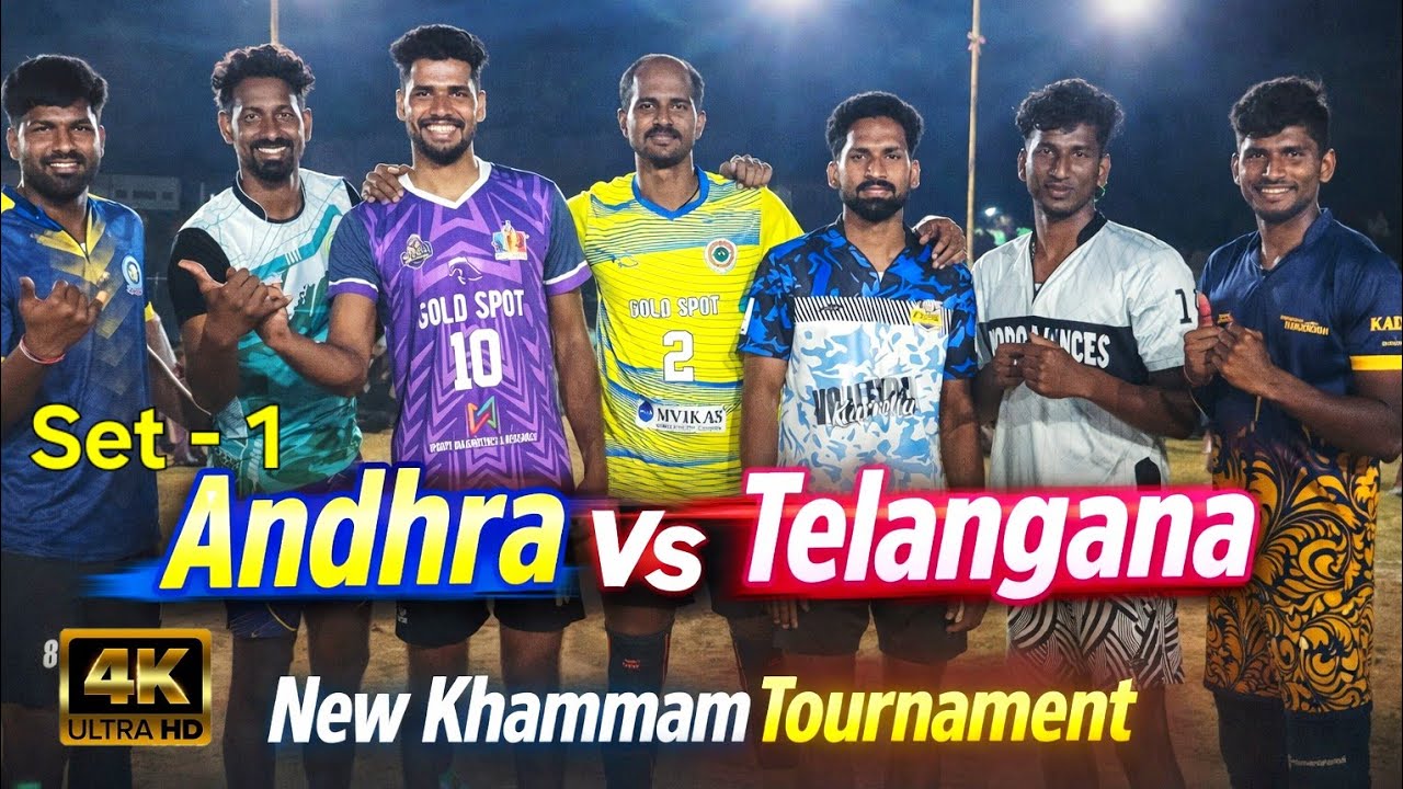 New Khammam tournament | Finals | Andhra Pradesh 🆚️ Telangana | Set - 1 | #creatorkamal videos |