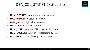 Optimizer Statistics: The Key To Efficient, Scalable Databases and Applications by Richard Foote
