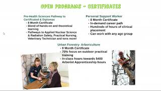 Algonquin College Pembroke Open Programs Virtual Information Session