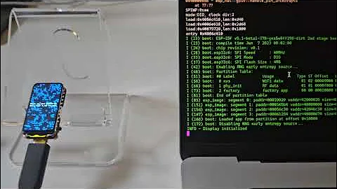 ESP32-C6-LCD-1.47 Waveshare - Conway's Game of Life - Bevy ECS - Rust no_std