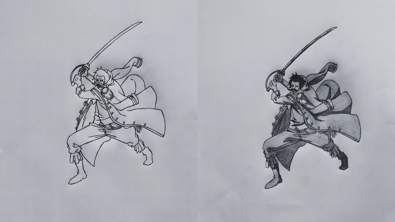 Drawing Gol D. Roger – The Pirate King | One Piece Fan Art Tutorial (Step-by-Step)