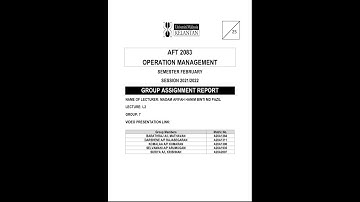 GOLDEX COMPANY | AFT 2083 | GROUP ASSIGNMENT | SESSION 2021/2022