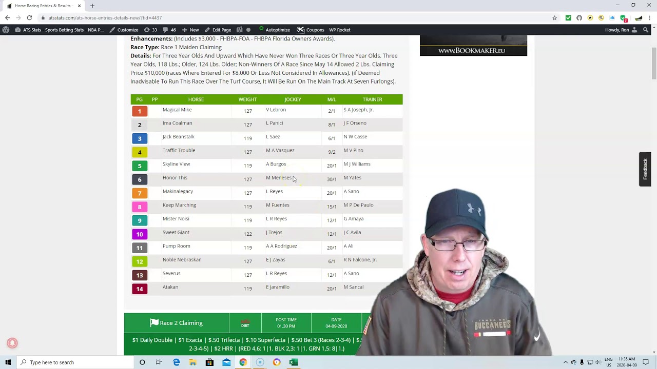 Gulfstream Park Free Horse Racing Picks 4920 YouTube