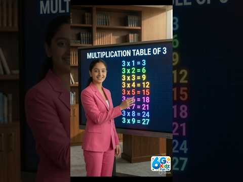 Viral Math Trick: Table of 3 in 30 Seconds#youtubeshorts #viralreel #trendingreel #mathstricks