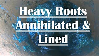 Heavy Root Blockage Cleared & Lined ! 6” Terracotta Pipe 13ft Deep | No Dig Trenchless Maryland