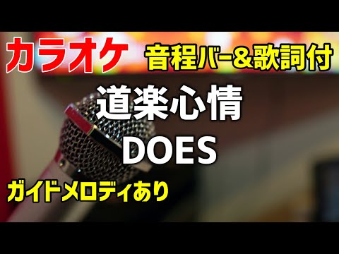 【カラオケ】道楽心情 / DOES【歌詞・音程バー付】ガイドメロディあり