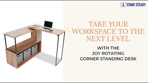 Joy Rotating Corner Standing Desk by Stand Steady