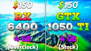 RX 6400 4GB (Overclock) vs GTX 1050 Ti 4GB (Stock) | PC Gaming Test