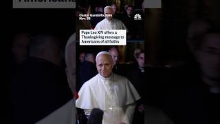 Pope Leo XIV offers a Thanksgiving message to Americans of all faiths