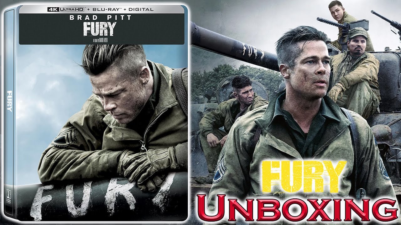 Fury 2014 4K SteelBook (Review and Unboxing) (Brad Pitt, Shia