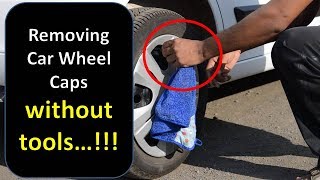 Removing car wheel caps easily without tools How To Remove A Plastic Wheel Cover Hubcap