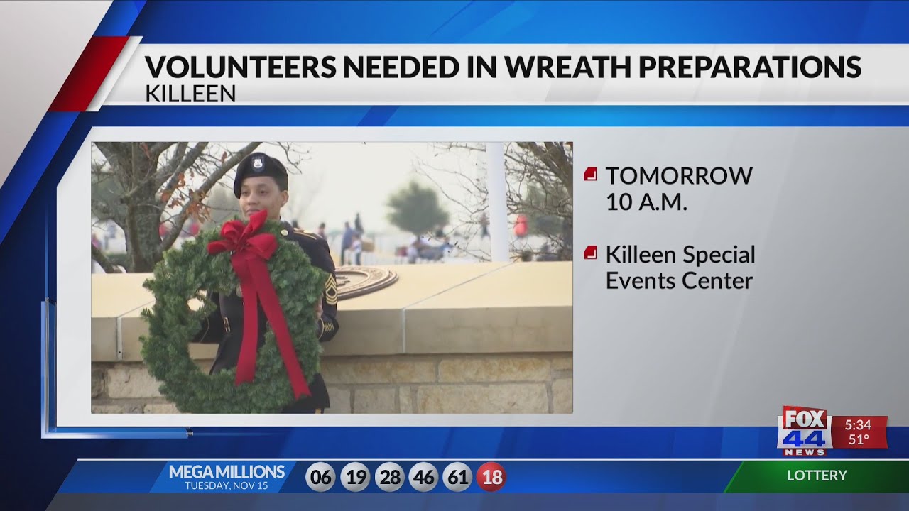Volunteers Needed in Wreath Preparations - YouTube