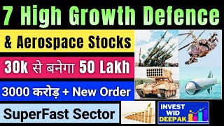 7 Fastest Growing Small Cap Stocks To Buy Now | Best Defence Stocks | Future Multibagger Stocks