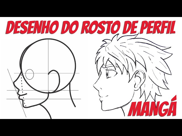 COMO DESENHAR MANGÁ-ROSTO PERFIL KAKASHI PASSO A PASSO 