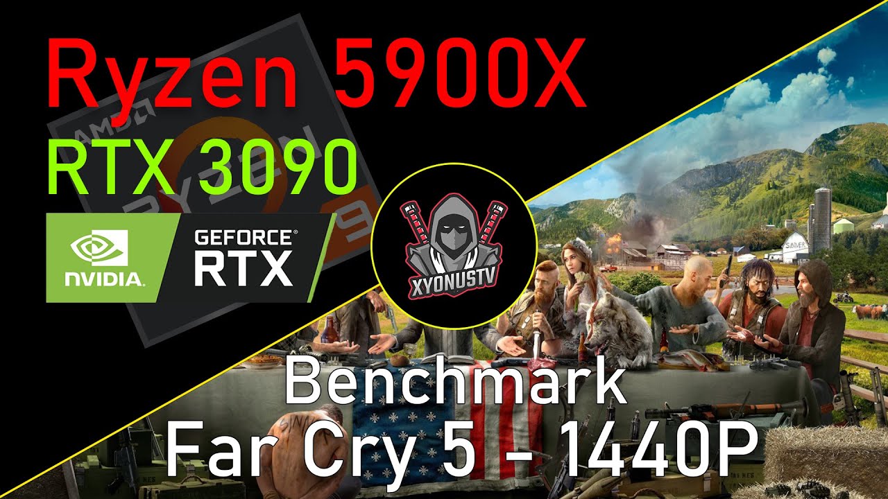 Far Cry 5 Ultra Benchmark 1440P - RTX 3090 - Ryzen 5900X