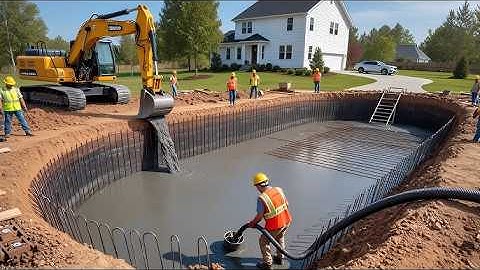 They Transform Epic Backyard into Oasis with Pool | Start to Finish, Time-Lapse ⁨@wetscapes  ⁩