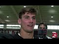 Ty Simpson meets with media after being named starter