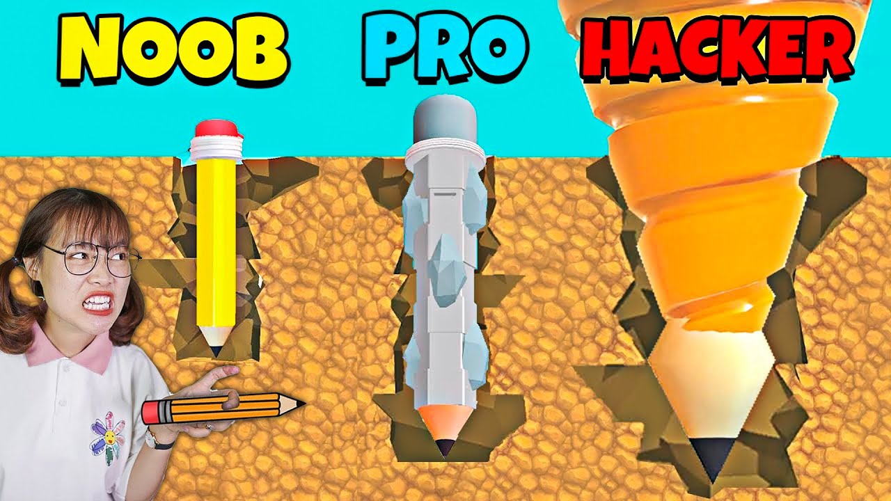 Hà Sam Sử Dụng Cây Bút Chì Khoan Kho Báu Trong Thành Phố - PEN DIG