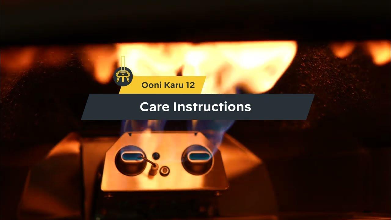 Ooni Karu 12 Care Instructions Multi Fuel Pizza Oven YouTube