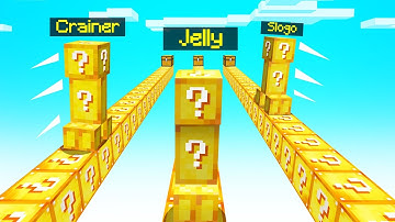 1v1v1 CREEPER LUCKY BLOCK RACE In MINECRAFT!