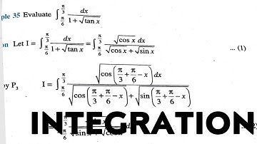 Example 34 Evaluate int(pi/6)^(pi/3)(dx)/(1+sqrt(tanx)) Integration 12th Maths