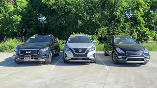 Comparison: INFINITI QX70, QX50, Nissan Murano