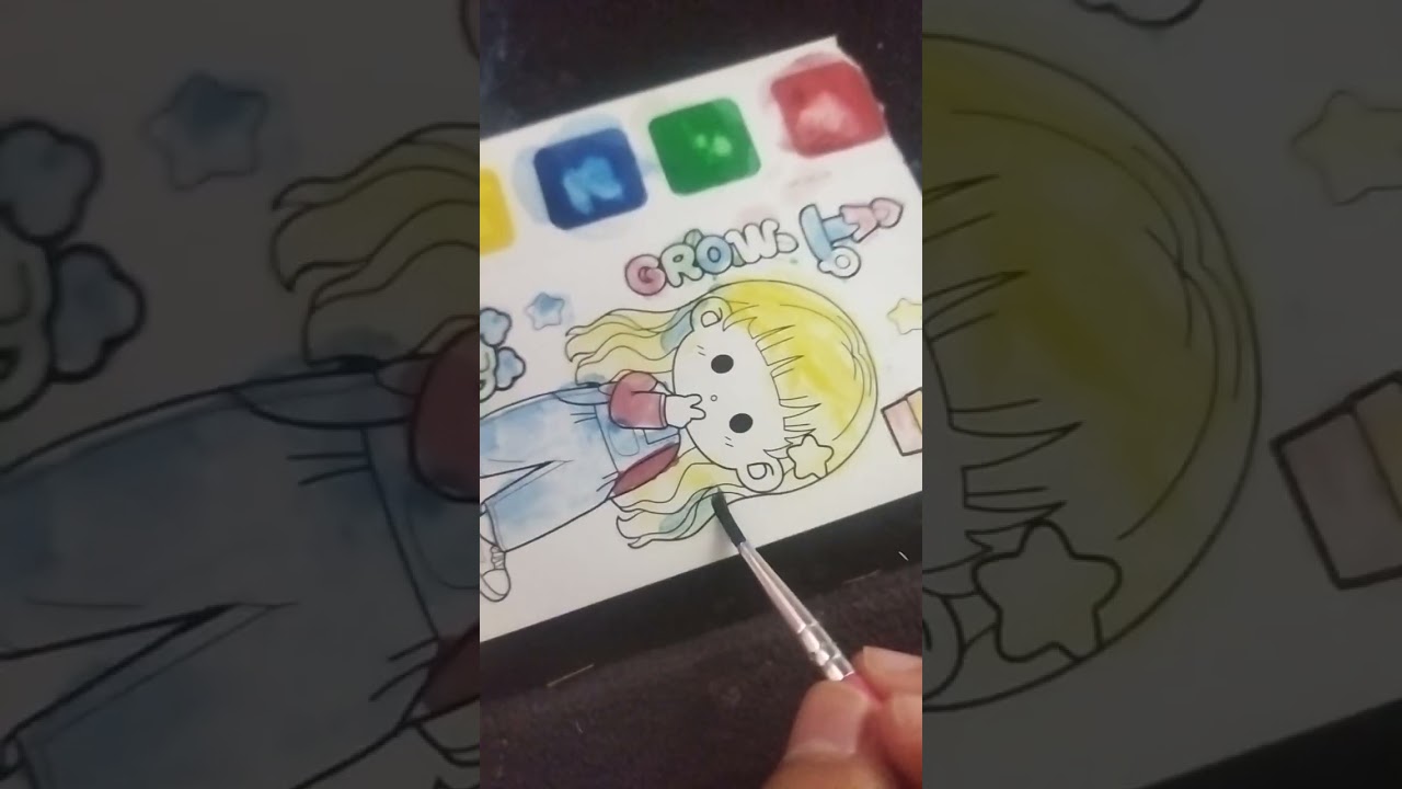 Halo guys temenin aku untuk mewarnai Di buku nots yuk😁😁😁