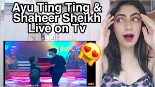 Ayu Ting Ting & Shaheer Sheikh Nagade Sang Dhol Live Indian Reaction 🇮🇳🖤