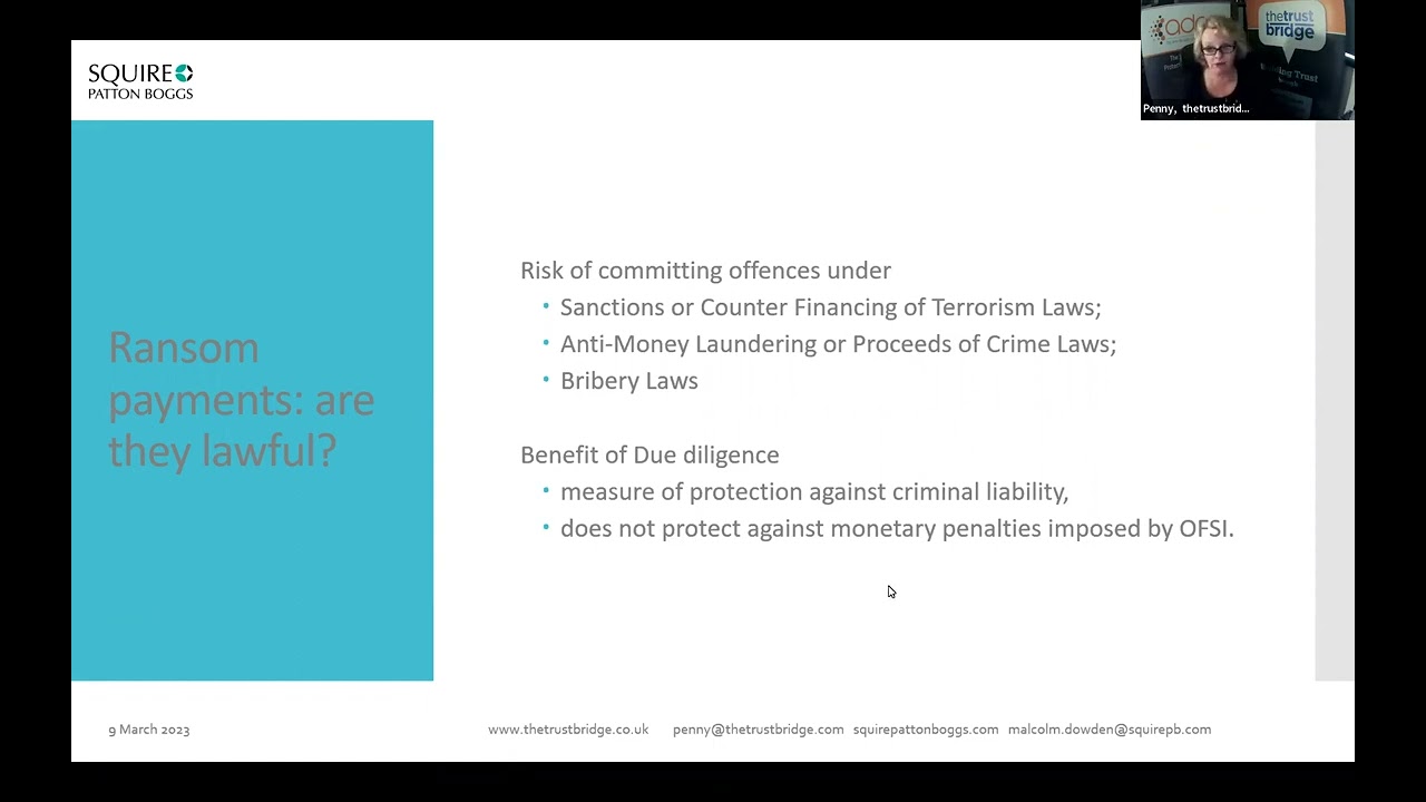 Ransomware: Consequences of doing a deal with the devil (09 03 2023)