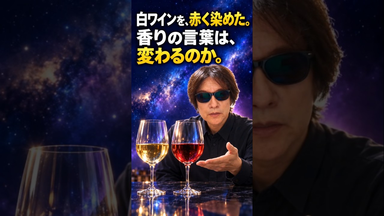白ワインを赤く染めたら、香りの表現まで変わった　#知覚 #ワイン #天日矛